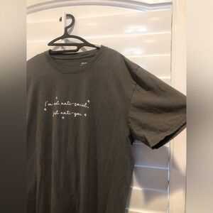 Nasty Gal UK 18/20 gray t-shirt